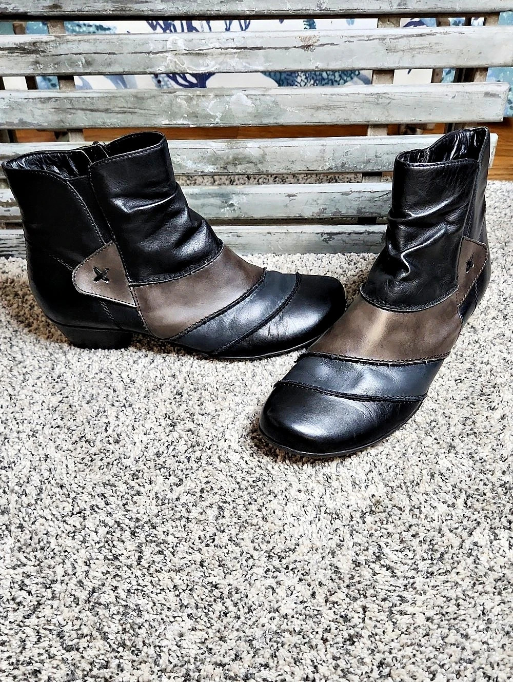 Remonte Color Block Ankle Boots US 9
